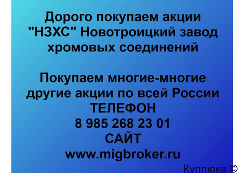 Купим акции «НЗХС Новотроицкий завод хромовых соединений»
