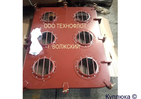 Крышка светового люка барашковыми задрайками 900х1200