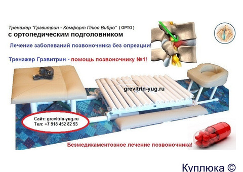 Тренажер для лечения грыжи позвоночника Грэвитрин