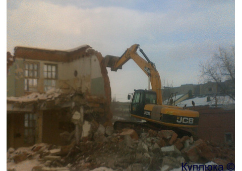 Демонтаж домов, зданий, сооружений. Вывоз мусора с объектов.