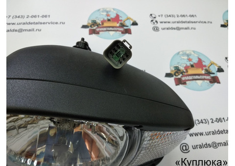 Фара основного освещения UDS-007 (CAT, Terex) Заднее крепление (Усиленная)