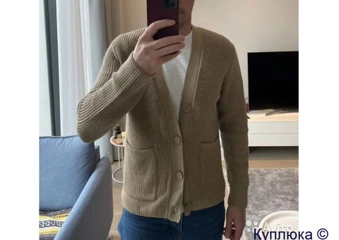 Вязаный кардиган Sandro мужской новый