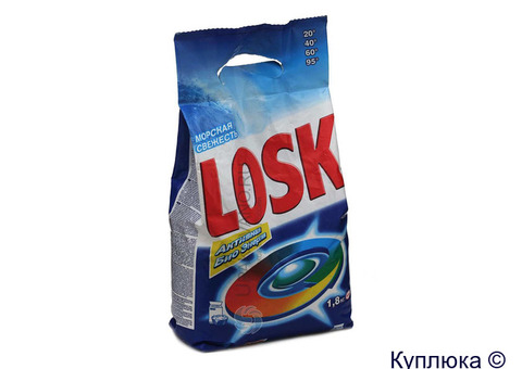 Стиральный порошок Losk Морская свежесть (ручная стирка) 1,8кг