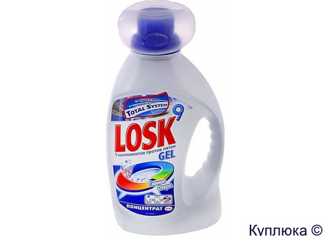 Гель для стирки Losk горное озеро с дозатором 1,3л