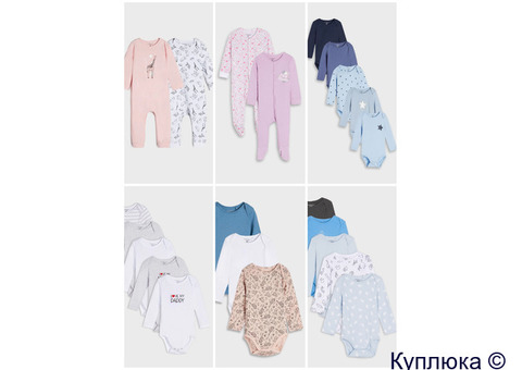 Новые комбинезоны, слипы, боди
