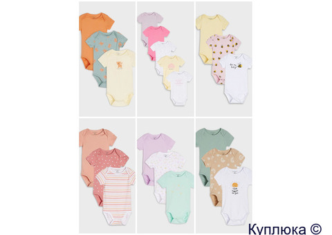 Новые комбинезоны, слипы, боди