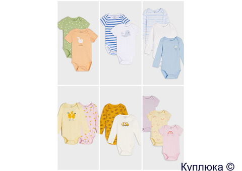Новые комбинезоны, слипы, боди