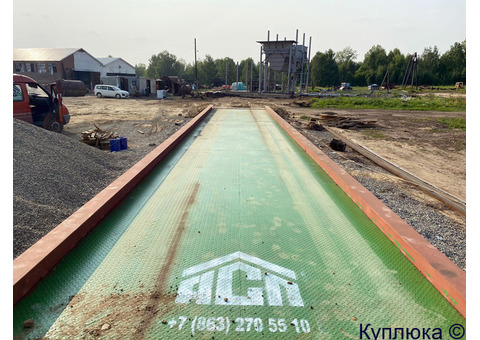 Автомобильные весы АСП 120 тонн 24 метра на поверхности