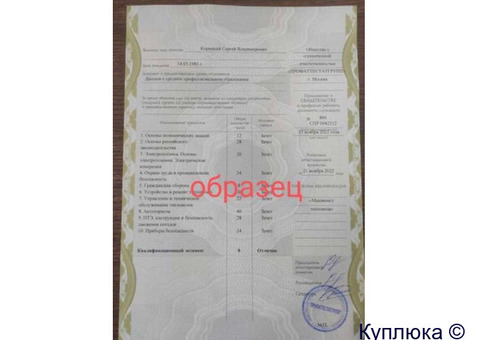 Дипломы, повышение квалификации, корочки