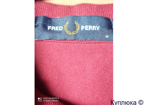 Бордовая поло FRED PERRY(ОРИГИНАЛ)!!