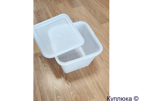Куботейнер 12л, 23л, пищевой с плотной крышкой.