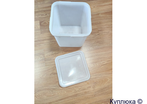 Куботейнер 12л, 23л, пищевой с плотной крышкой.