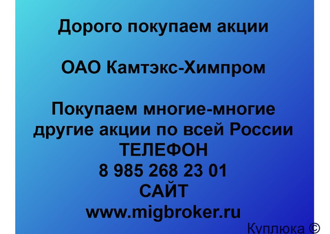 Купим акции «Камтэкс-Химпром»
